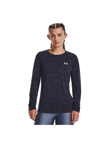 Тениска Under Armour Tech Ls Crew Twist Midnight Navy XS