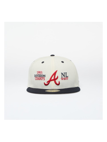 Шапка New Era Atlanta Braves 59FIFTY Fitted Cap Chrome White 7 3/8