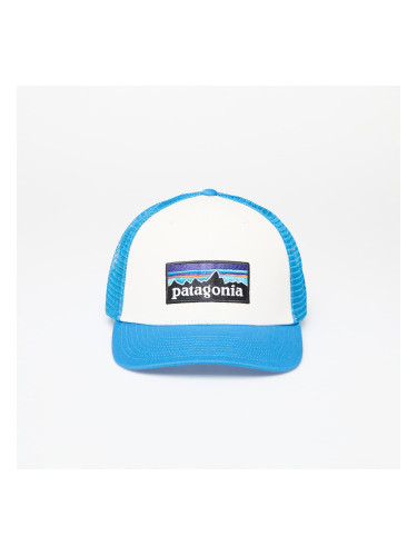 Шапка Patagonia P-6 Logo Trucker Hat White/ Vessel Blue Universal