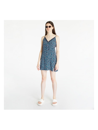 Рокля TOMMY JEANS Ditsy Floral Print Lace Trim Dress Blue XS