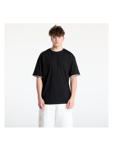 Тениска Urban Classics Contrast Tall Tee Black / White M