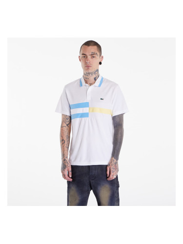 Тениска LACOSTE Men's S/S Polo White/ Bonnie/ Yellow M