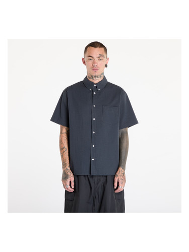 Риза Nike Life Men's Short-Sleeve Seersucker Button-Down Shirt Anthracite/ Anthracite XS