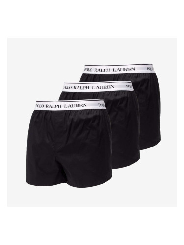 Polo Ralph Lauren Stretch Cotton Slim Fit Trunks 3-Pack Black L