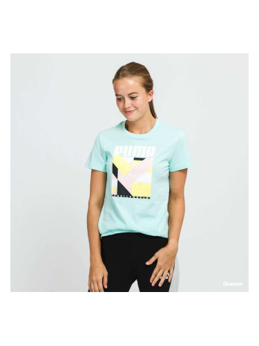 Тениска Puma International Graphic Tee Tyrkysové XS