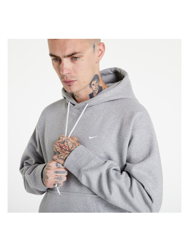 Суитшърт Nike Nrg SoloSwoosh Hoodie Fleece Dk Grey Heather/ White S