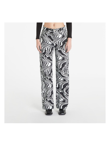 Панталони Sixth June Straight Leg Printed Jeans Black/ White W26