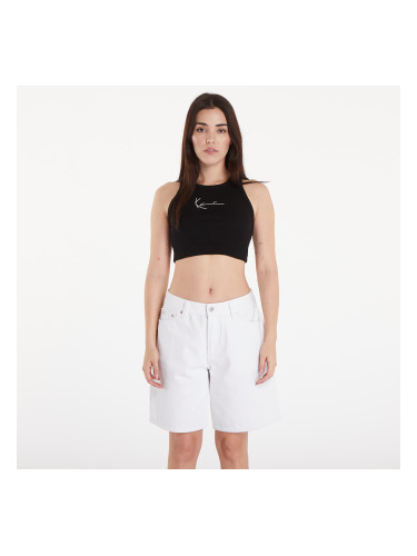 Топ Karl Kani Small Signature Essential Racer Rib Top Black XS