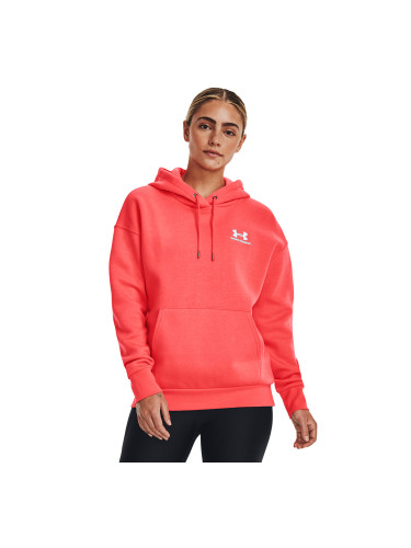 Суитшърт Under Armour Essential Fleece Hoodie Venom Red S