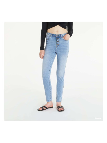 Панталони Noisy May Agnes HW Ankle Button Skinny Jeans Blue W28/L32