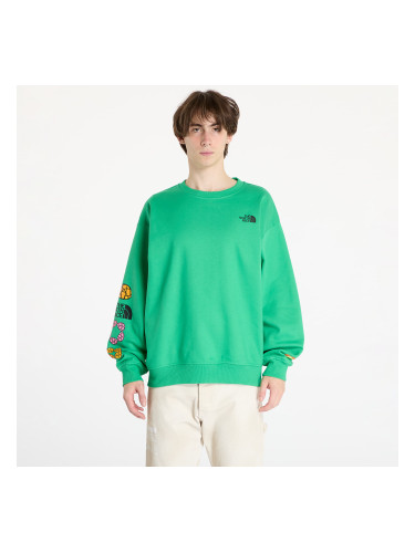 Суитшърт The North Face x Yinka Ilori Graphic Crew Sweatshirt UNISEX Optic Emerald L