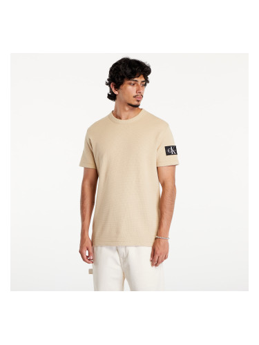 Тениска Calvin Klein Jeans Badge Waffle Tee Khaki L