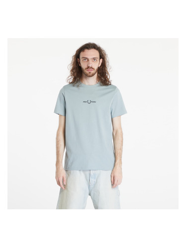 Тениска FRED PERRY Embroidered T-Shirt Silver Blue M