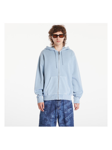 Суитшърт Carhartt WIP Hooded Duster Script Jacket UNISEX Misty Sky Garment Dyed XS