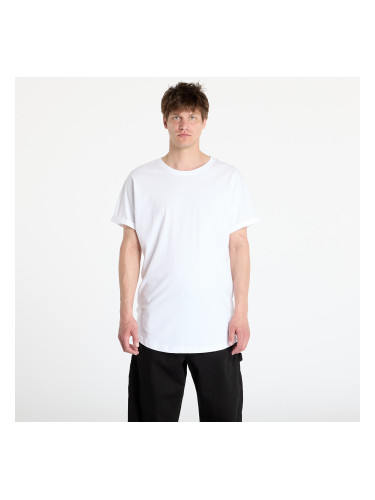 Тениска Urban Classics Long Shaped Turnup White S