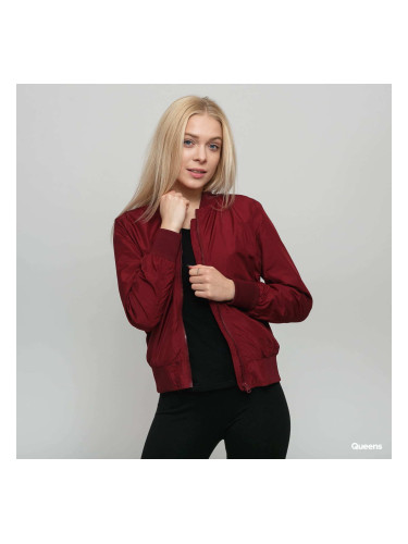 Яке Urban Classics Ladies Light Bomber Jacket Wine XS