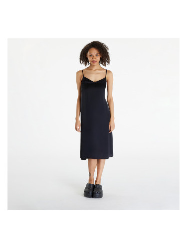 Облекло Urban Classics Ladies Viscose Satin Slip Dress Black L