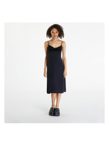 Облекло Urban Classics Ladies Viscose Satin Slip Dress Black L