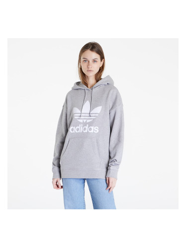 Суитшърт adidas Originals Trefoil Hoodie Melange Grey/ White S