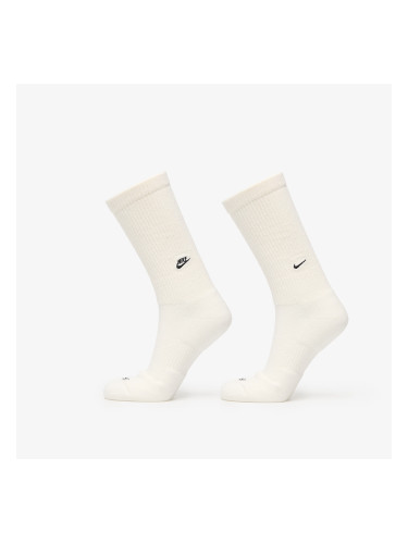 Nike Everyday Cushioned Crew Socks 2-Pack Sail/ Black S