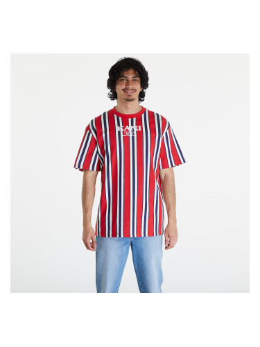 Тениска Karl Kani Retro Striped Tee Red/ Navy/ Off White S