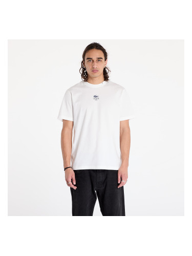 Тениска LACOSTE Signature Print Cotton T-shirt Flour L