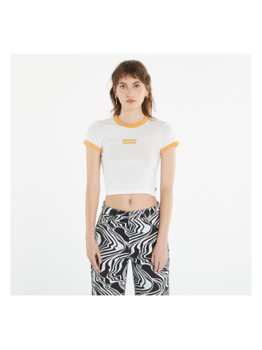 Тениска Levi's ® Graphic Ringer Mini Tee Bright White/ Golden Nugget/ White M