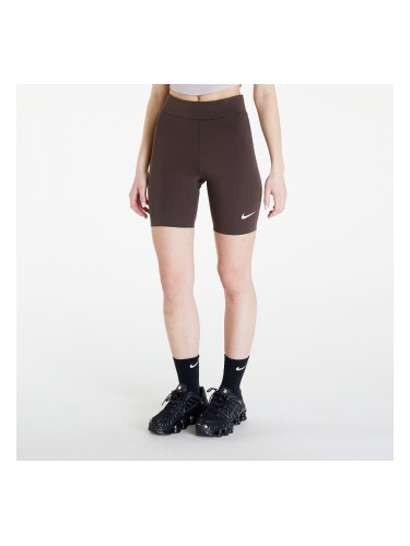 Къси панталони Nike Sportswear Classics Women's High-Waisted 8" Biker Shorts Baroque Brown/ Sail XS