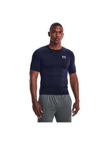 Тениска Under Armour Hg Armour Comp Ss Midnight Navy L