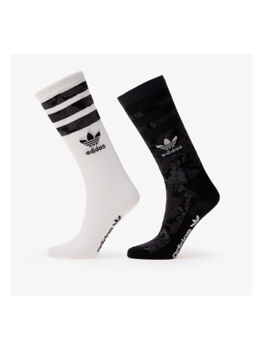 adidas Camo Crew 2-Pack Black/ Multicolor/ White M