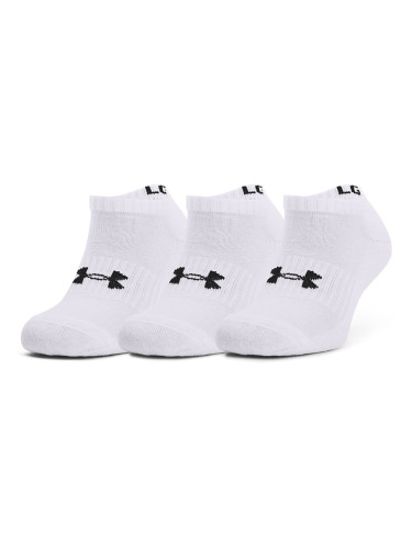 Under Armour 3Pack Core No Show Socks bílé XL