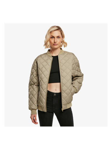 Бомбер Urban Classics Ladies Oversized Diamond Quilted Bomber Jacket Khaki M