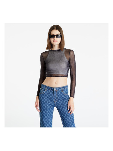 Тениска RIPNDIP Hypnotic Crop Mesh Long Sleeve Black XL