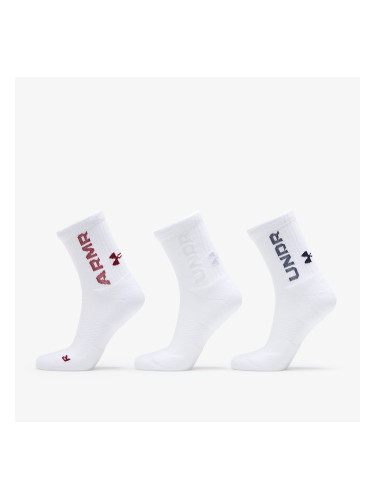 Under Armour Socks 3-Pack White/ White/ Midnight Navy M