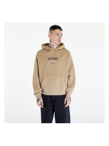 Суитшърт GUESS Go Baker Logo UNISEX Hoodie Tavertine Sand Multi M