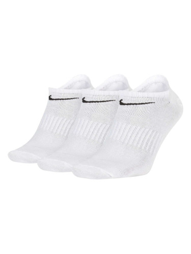 Nike Everyday Lightweight Training No-Show Socks 3-Pack White/ Black XL