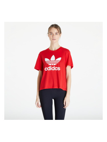 Тениска adidas Trefoil Tee Boxy Better Scarlet XS