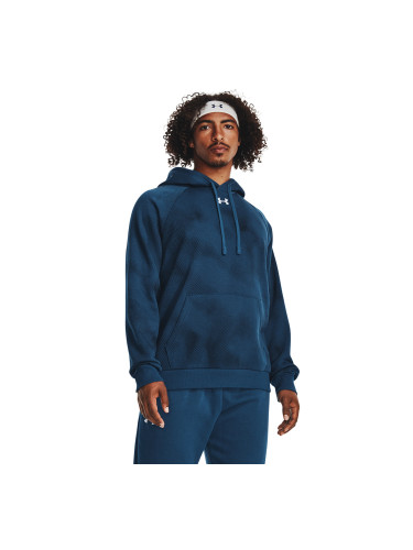 Суитшърт Under Armour Rival Fleece Printed Hd Varsity Blue L