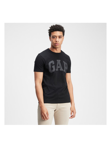 Тениска GAP V-Basic Logo Tee True Black V2 S