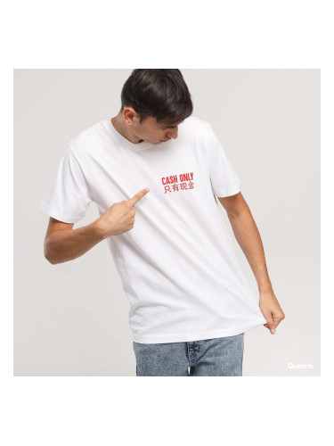 Тениска Urban Classics Cash Only Tee White S