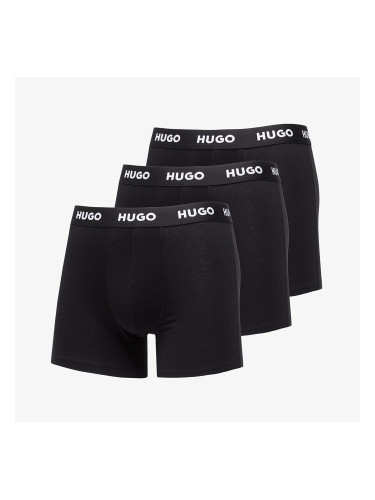 Hugo Boss Logo-Waistband Boxer Briefs 3-Pack Black S