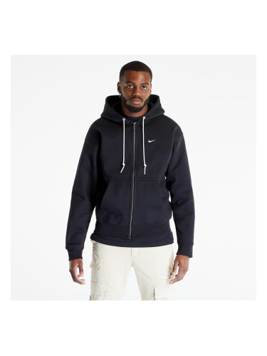 Суитшърт Nike Solo Swoosh Full-Zip Hoodie UNISEX Black/ White XS