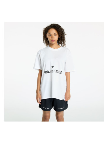 Тениска Under Armour Project Rock Campus Q3 T-Shirt White/ Black M