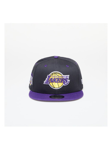 Шапка New Era Los Angeles Lakers Team Color 9FIFTY Snapback Cap Black/ True Purple M-L