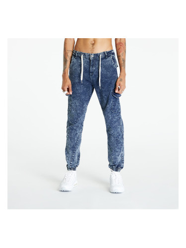 Панталони Urban Classics Denim Cargo Jogging Pants Light Skyblue Acid Washed S