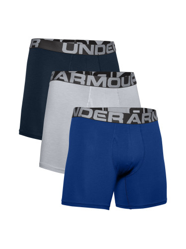 Under Armour Charged Cotton 6In 3 Pack Royal S