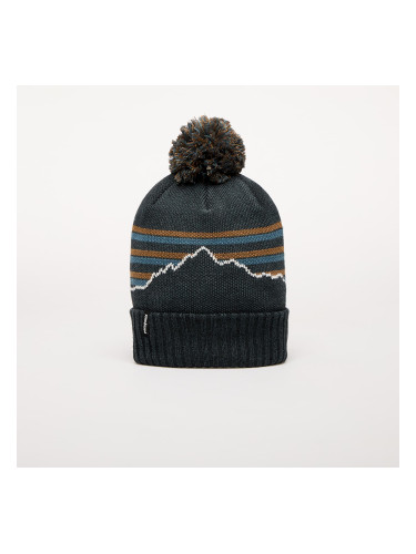 Шапка Patagonia Powder Town Beanie Fitz Roy Stripe Knit/ Smolder Blue Universal