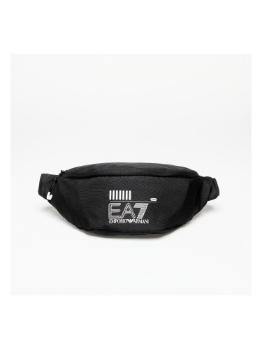 Чанта за кръста EA7 Emporio Armani Unisex Sling Bag Black/ White Logo Universal