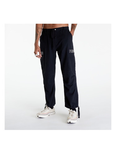 Панталони PLEASURES Visitor Wide Cargo Pants Black S