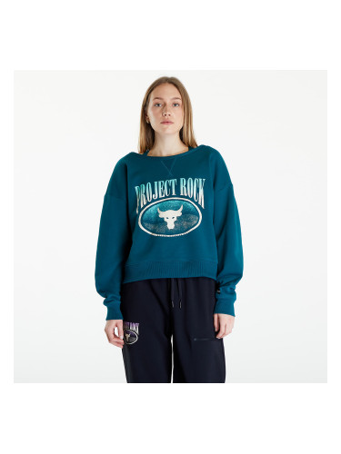 Суитшърт Under Armour Project Rock Terry Sweatshirt Turquoise S